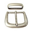 Rundschnalle, echt-altsilber, 40mm